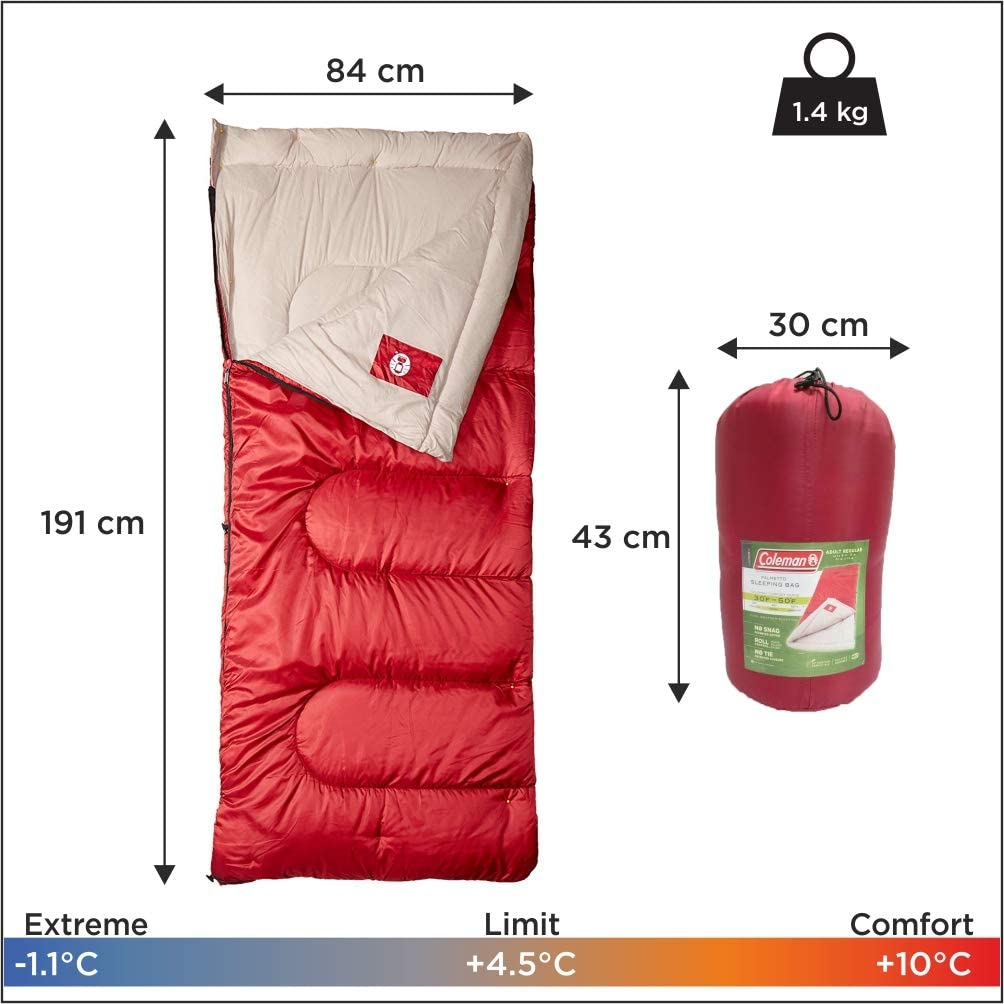 COLEMAN Sleeping Bag Palmetto 30-50°F UAE